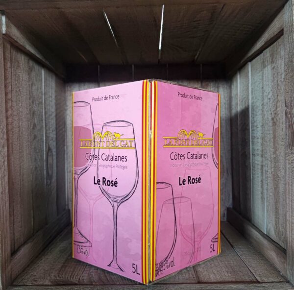La Font Del Gat <BR>BIB 5L rosé – Image 3