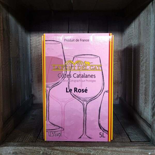 La Font Del Gat <BR>BIB 5L rosé – Image 2