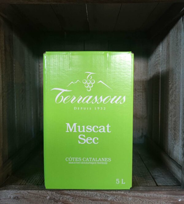 Terrassous <BR>Muscat Sec <BR>BIB 5L blanc – Image 2