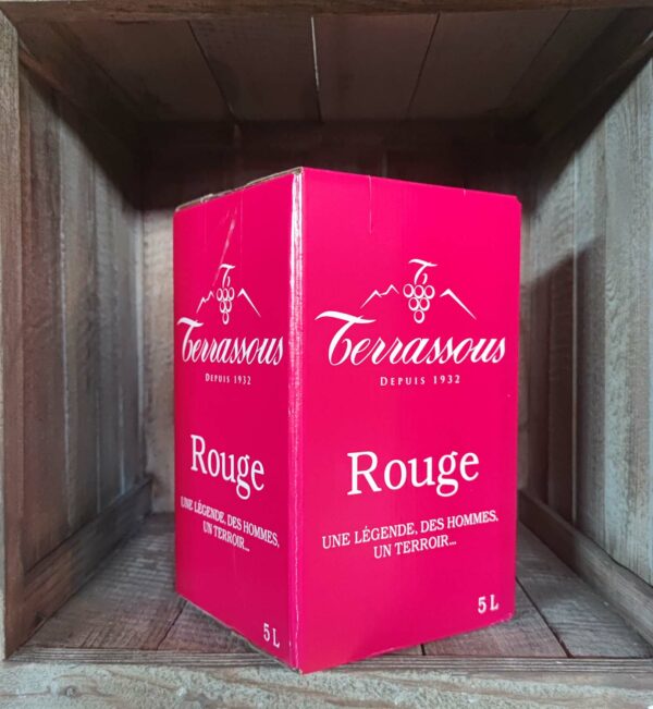 Terrassous <BR>VDF <BR>BIB 5 L rouge – Image 3