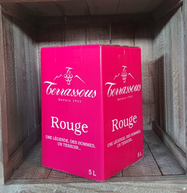 Terrassous <BR>VDF <BR>BIB 5 L rouge