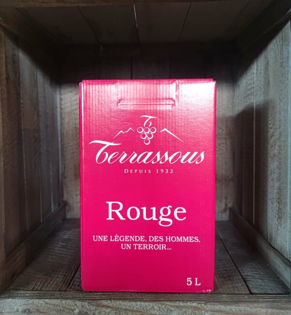 Terrassous <BR>VDF <BR>BIB 5 L rouge – Image 2