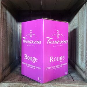 Terrassous <BR>Côtes du Roussillon <BR>BIB 5L Rouge