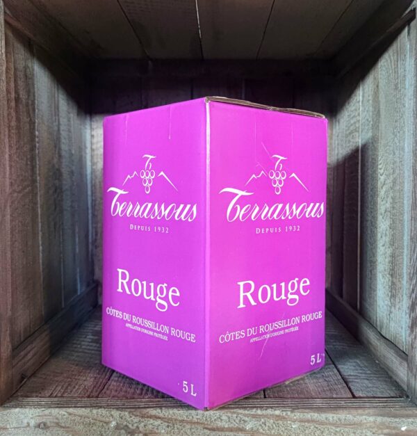 Terrassous <BR>Côtes du Roussillon <BR>BIB 5L Rouge