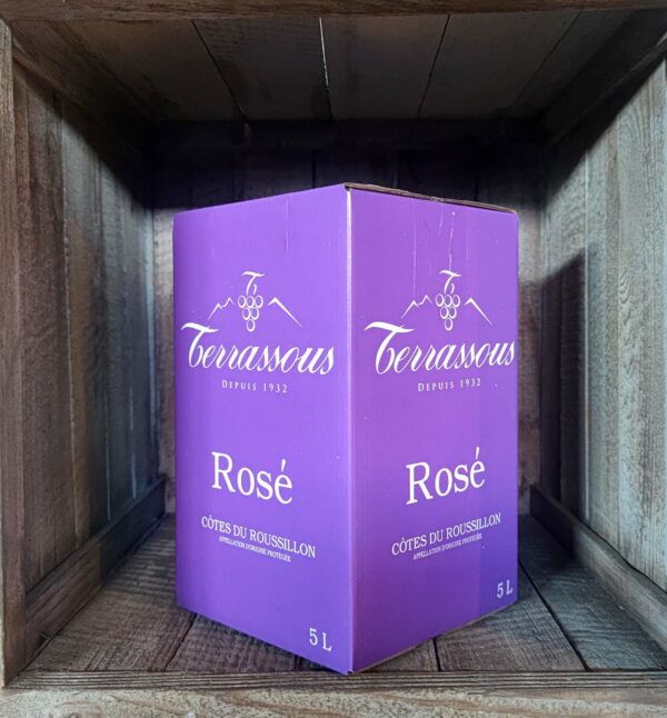 Terrassous <BR> Côtes du Roussillon <BR>BIB 5L rosé – Image 3