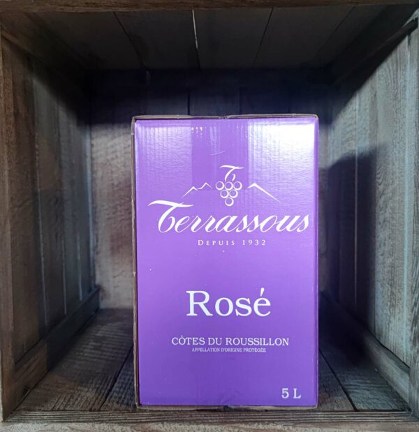 Terrassous <BR> Côtes du Roussillon <BR>BIB 5L rosé – Image 2