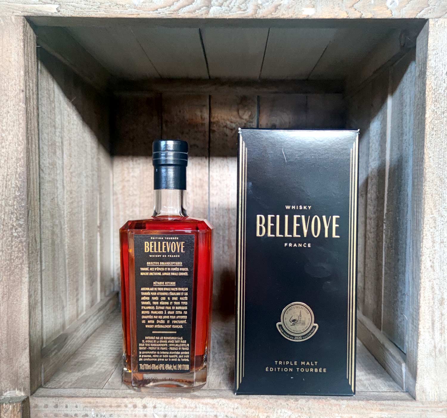 Whisky Bellevoye Noir 43° 70 Cl