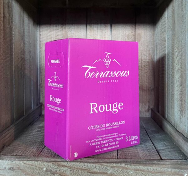 Terrassous <BR>Côtes du Roussillon <BR>BIB 3L rouge – Image 3