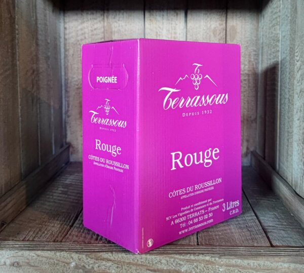 Terrassous <BR>Côtes du Roussillon <BR>BIB 3L rouge