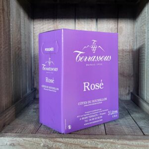 Terrassous <BR>Côtes du Roussillon <BR>BIB 3L rosé
