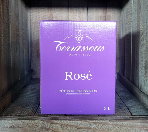 Terrassous <BR>Côtes du Roussillon <BR>BIB 3L rosé – Image 2