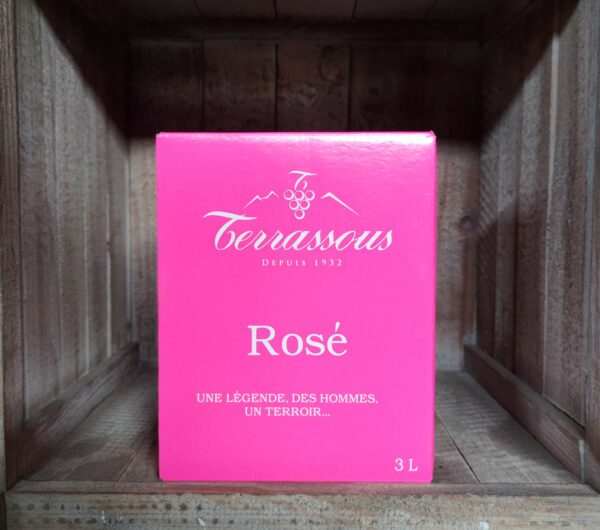 Terrassous <BR>VDF <BR>BIB 3L rosé – Image 3