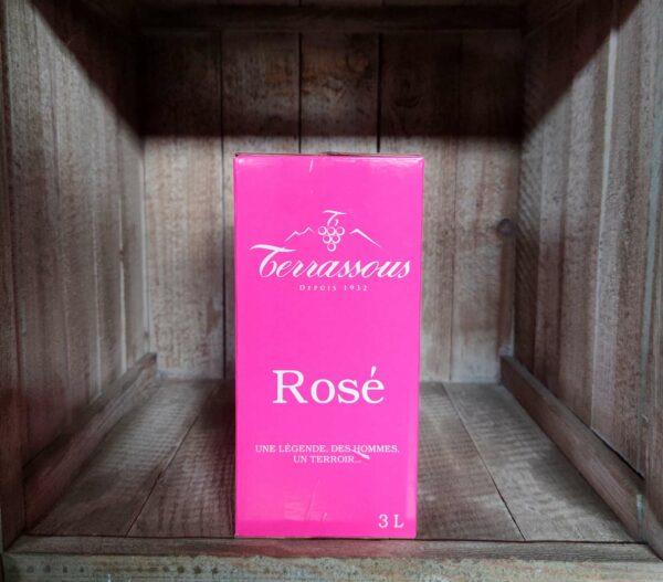 Terrassous <BR>VDF <BR>BIB 3L rosé – Image 2