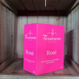 Terrassous <BR>VDF <BR>BIB 3L rosé