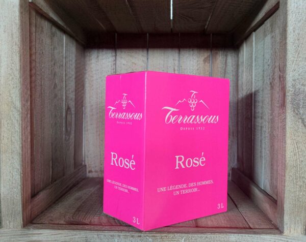 Terrassous <BR>VDF <BR>BIB 3L rosé