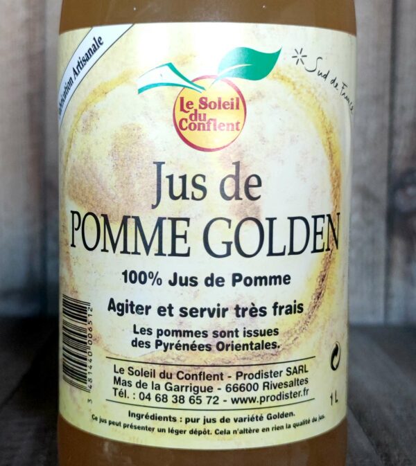 Soleil du Conflent <BR>Jus de pommes Golden – Image 2